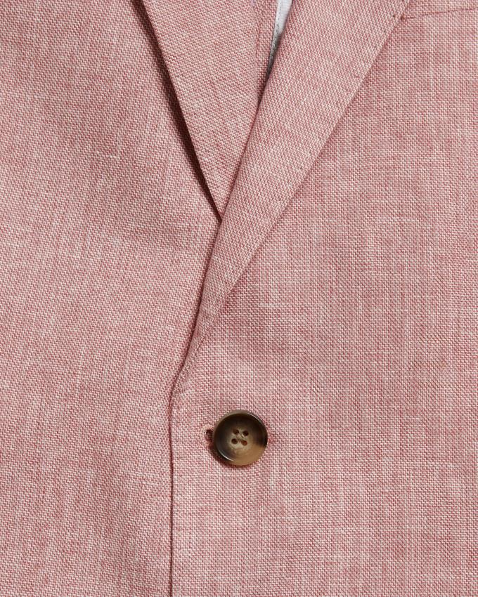 Blazer Ted Baker Slim Fit Linen Rose Clair Homme | JHL-25932867